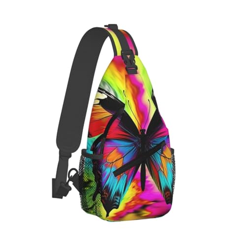 Bolso cruzado deportivo color negro para hombres y mujeres miniatura 2