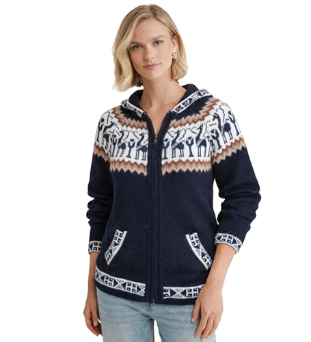 Image of Gamboa Alpaca Cardigan Sweater Women Winter Autumn Sweaters Lightweight
