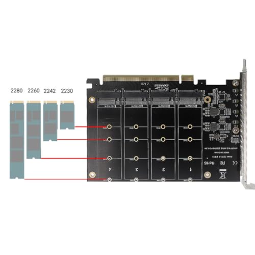 Carte Solid State Disk Array Card PCIE X16 robuste pour serveurs et NAS