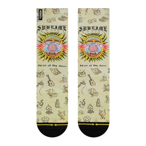 MERGE4 Sublime Mind Blown Crew Socks for Men and Women Quality Durable Socks with Moisture Wicking Soles