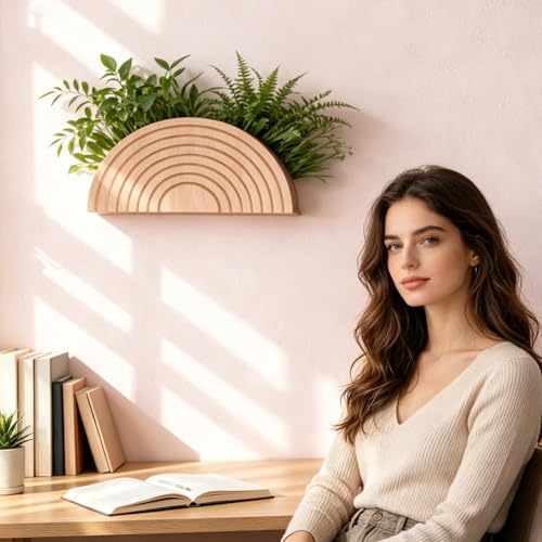 Jarrones de pared bohemios para decorar con hierba de las pampas 4