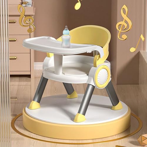 Chaise de restauration pour bébé multifonctionnelle avec plateau repas - 2