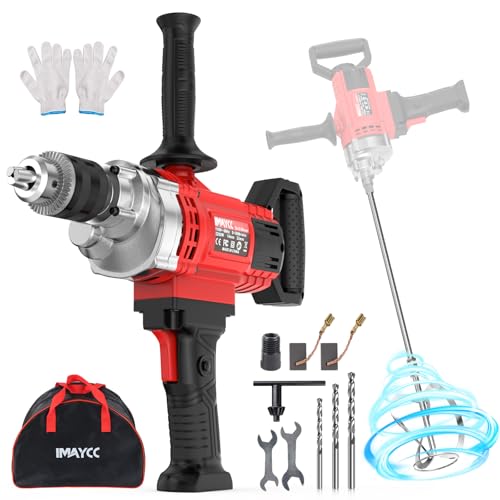 Mélangeur de perçage IMAYCC 3200W malaxeur à béton portable 20A vitesse variable pour ciment