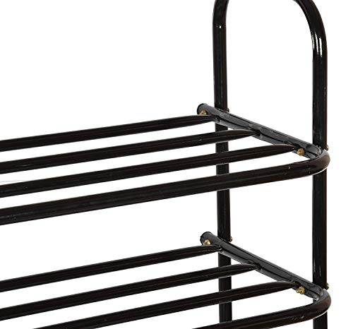 Image of Heavy Metal Home Utility Foldable Shoe Rack 3 Shelves Durable and Multipurpose Shoe Rack /Shoe Stand /Shelf Book Stand /Shelve /Multipurpose Rack Big (3 Tier)