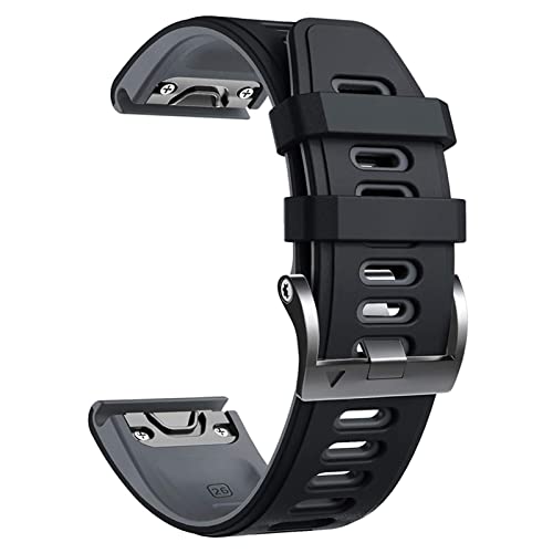 Bracelet montre cuir véritable 26mm finition agate pour Fenix 6X