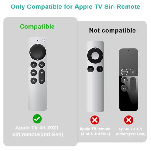Image of ZORBES Siri Remote Cover Anti-Scratch TPU Remote Skin Cover Clear Compatible with TV 4k 6th /7th Gen Streaming Devices