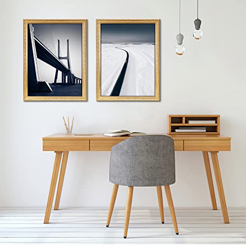 Edenseelake 18X24 Picture Frames Set Of 2, Vintage Gold 18 X 24 Poster Frame For Wall Hanging Vertical And Horizontal #TOP4