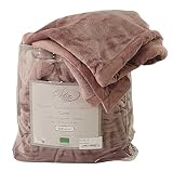 Manifattura Tessile Manta Personalizada con Bordado - Malva, Plaid