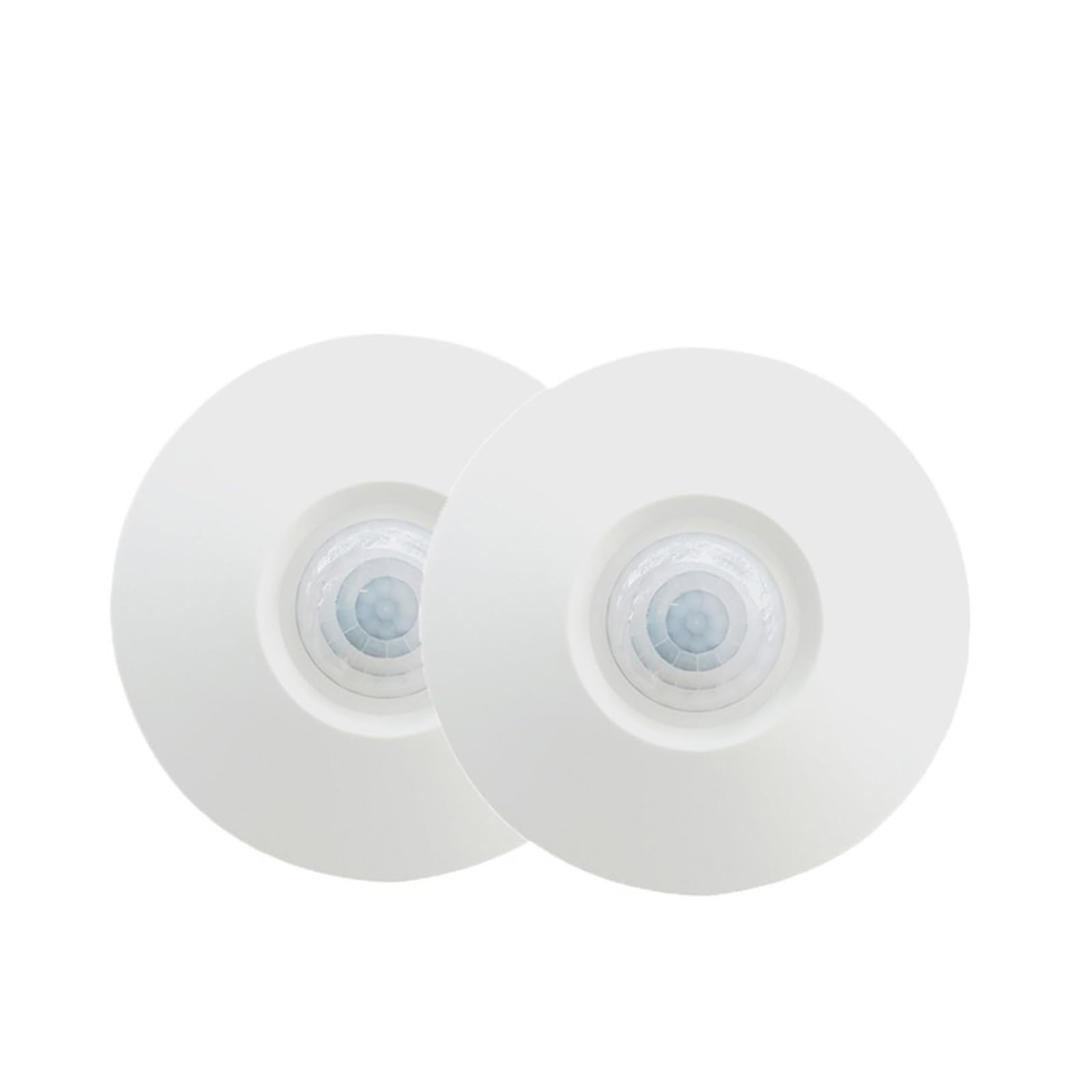 1/2pc Wired Ceiling Microwave+PIR Motion Sensor Motion Detector Alarm 360° Detection Movement Alarm Pet Immune for Home Security(2pcs)