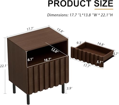 image for UEV 3 Piece Dresser and Nightstand Sets for Bedroom, 59