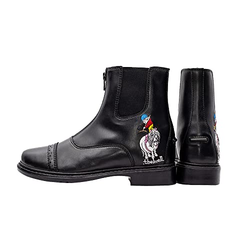 TuffRider Kids Thelwell Zip Black Paddock Boot 32