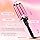 Alure Three Barrel Curling Iron Wand With Lcd Temperature Display, 1 Inch Ceramic Tourmaline Triple Barrels, Dual Voltage Crimping Tool, Best Hair Waver For Beachy/Frizz Free Waves, Pink