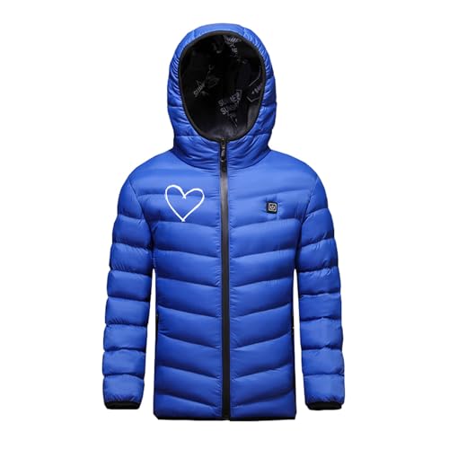 Electric Heated Jacket for Children Boys Girls Winter Heated Coat with Hood USB Heated Body Warmer 3 Heating Zones3