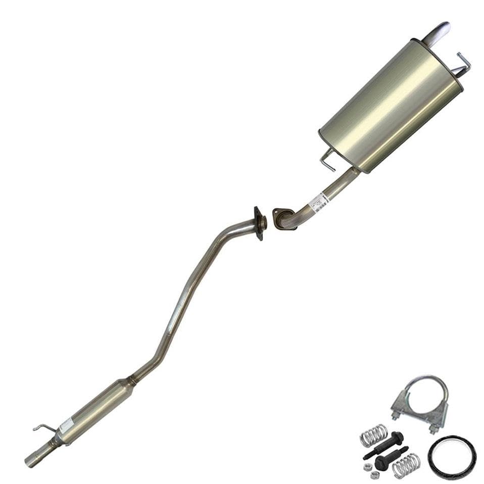 Resonator Pipe, Muffler Exhaust System Kit fits 2005-2008 Toyota Corolla 1.8L | Stainless Steel | Northeastern Exhaust | Free Gasket, Clamp and Spring