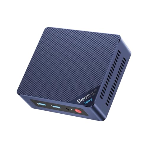 Beelink Mini PC S12 Pro Intel Twin Lake-N100 Processor (up to 3.4GHz) 25W TDP Office Mini Computer 16GB DDR4 500GB SSD Windows 11 Home 2.5G LAN 4K Dual HDMI WiFi 6 BT5.2