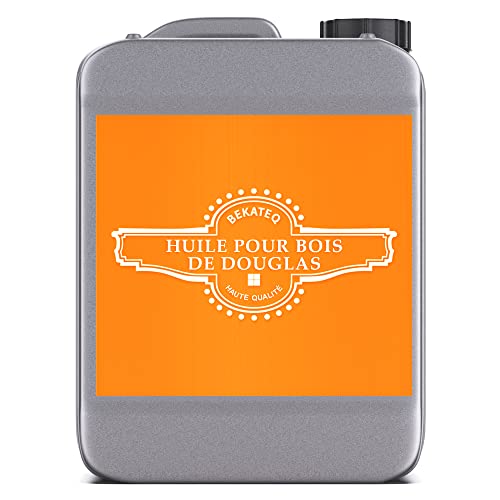 Huile pour bois douglas BE-291 incolore 10 litres I Saturateur bois extérieur & intérieur I Huile d'entretien hydrofuge pour salon de jardin exterieur,...