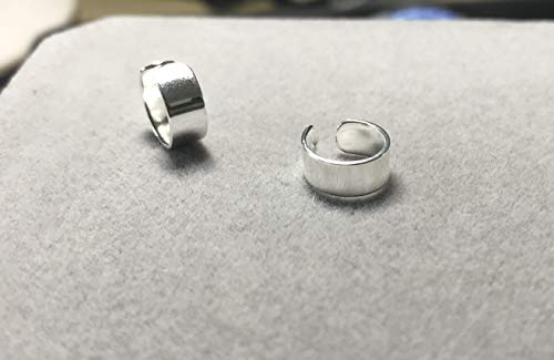 S925 Sterling silver threader earrings & ear cuff Double line no piercing earrings set Fake piercing Connected chain Sister4