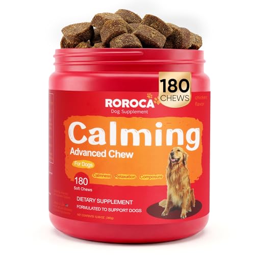 Calming Chews for Dogs - Pets Anxiety Relief Treats, Long-Lasting 24-Hour Composure&Relaxation, Extra Calm Aids, USA&Globally Sourced Ingredients(Small Pack)
