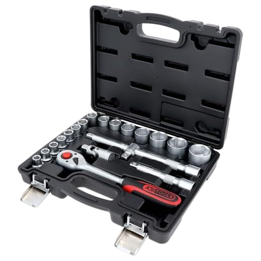 KS Tools 911.0620 1/2" Steckschlüssel-Satz, 20-tlg.