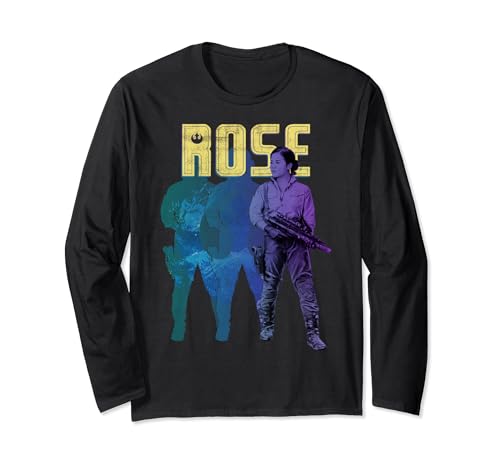 T-shirt Star Wars coton manches longues avec motif portrait rose The Rise Of Skywalker