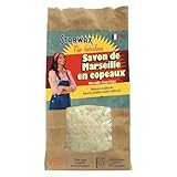 Virutas de Jabón de Marsella – Limpiador Natural para Ropa – Protege los Colores & Suave con la Piel-99% de origen natural -Económico hasta 255 lavados - 750g