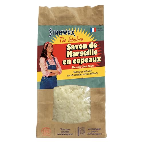 STARWAX FABULOUS Savon de Marseille en Copeaux - 750g - Idéal pour Fabriquer sa Lessive Maison