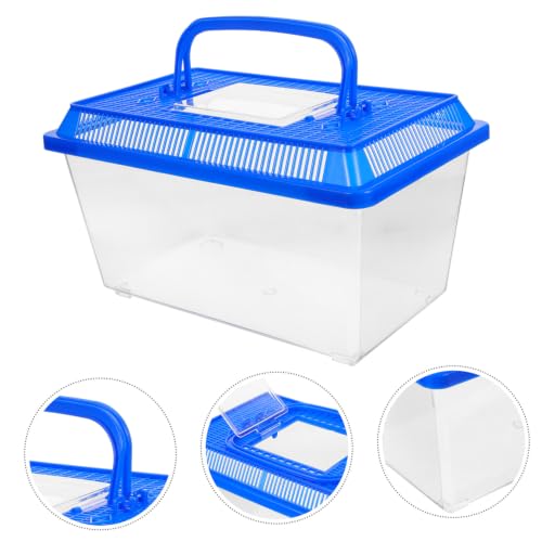 Caja para tortugas creativa con plataforma de plástico para descanso y comida 8