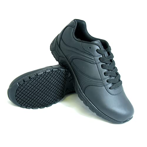 GENUINE GRIP 1030-8.5W Athletic Shoes,Plain Toe,Men,Black,PR