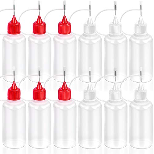 Bestsupplier 12 Pcs 30ml / 1 Ounce Empty Needle Tip Glue Bottle Applicator
