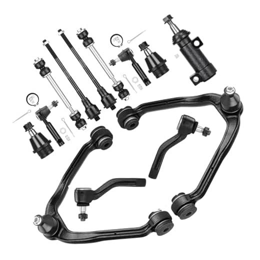 KRGUOD Front Upper Control Arm Suspension Kit Fit for 1999-2006 Chevy Silverado GMC Sierra 1500 2000-2006 Yukon Tahoe Suburban 2002-2006 Cadillac Escalade Avalanche with Lower Ball Joint K80942-13 pcs