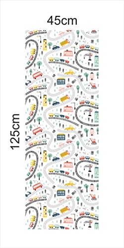 Image of CABANA HOMES (45cm x 125cm, 3 Rolls (18 sq. ft) Wallpaper for Kids Room Self Adhesive,Wall Stickers,Baby Room,Wardrobe,Furniture