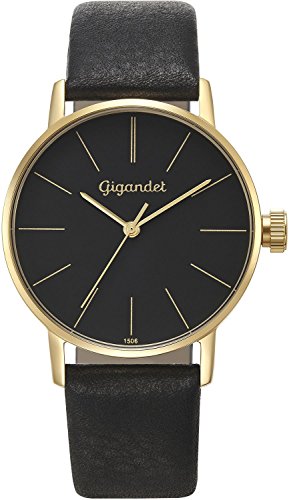 Preisvergleich Produktbild Gigandet Damen-Armbanduhr Quarzwerk Analog mit Lederarmband G43-017