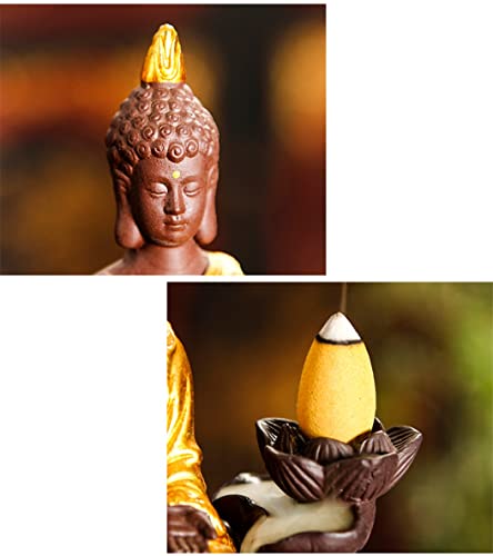Brûleur d'encens cascade Bouddha Thaï déco maison et encensoir zen