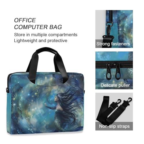 Bolsa maletín para laptop Alaza Mermaid Nebula 13-15.6 pulg miniatura 5