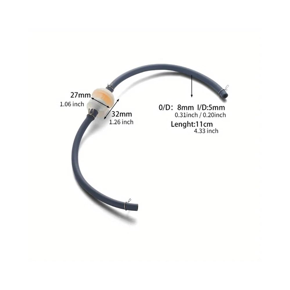 1/3/5PCs 6mm Motorrad Kunststoff Heizöl Rohre Bike Schlauch Linie Benzin Rohr Kraftstoff Zubehör Ölfilter Filtereinsatz