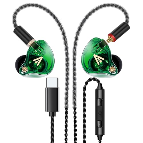 Image of Audiovance Vibes 202MC USB-C HiFi Wired Earbuds, Type-C Headphones with Mic