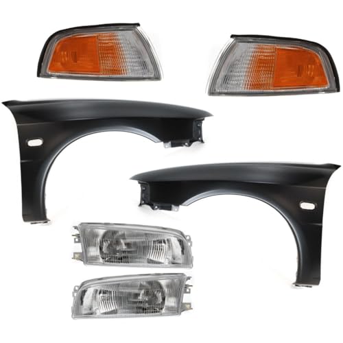 outdoorm for Mitsubishi for Mirage 1997-2001 6pcs Headlight Lamp Left and Right MR296306