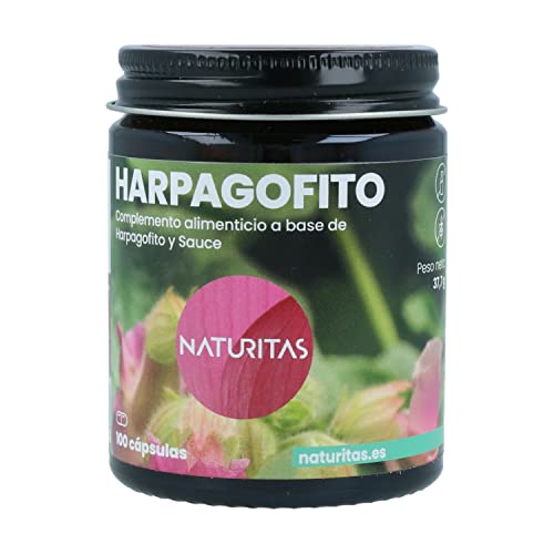 Harpagofito y Sauce 100 Cápsulas Naturitas Essentials | Harpagofito 200 mg y Sauce 200 mg | Diurético | Digestivo | Para 1 mes aprox.