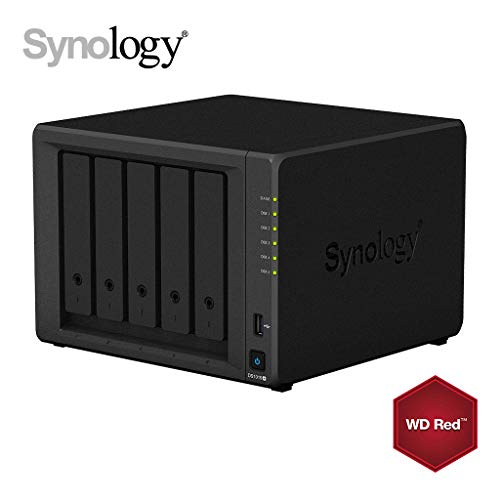 Preisvergleich Produktbild Synology DS1019+ 8GB NAS 50TB (5X 10TB) WD Red