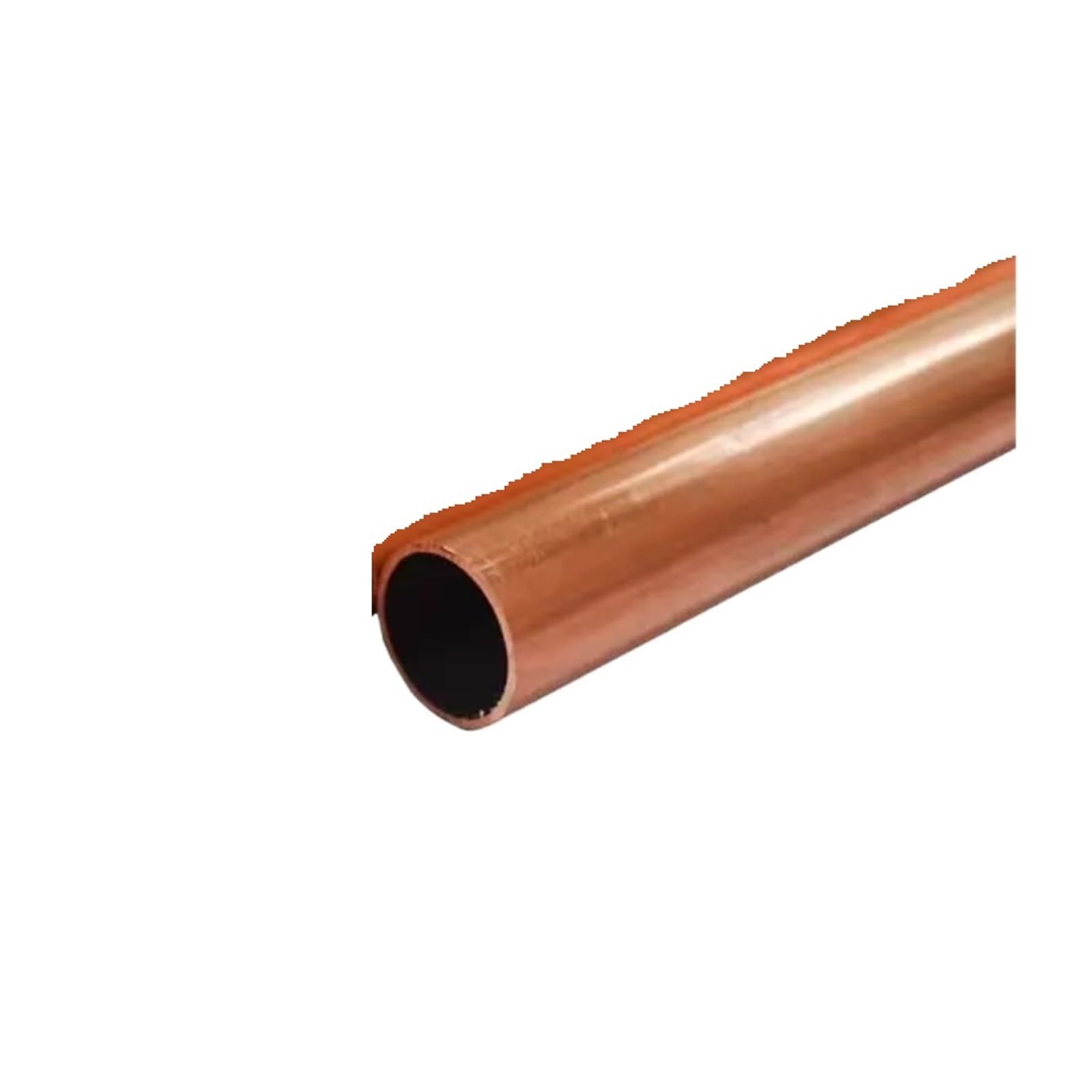 Tubo de cobre T2 OD24, diámetro exterior, 24 mm, grosor de pared, 1 mm, tubo de cobre hueco capilar