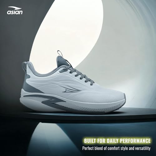 Image of ASIAN Quantum-35 Men's Running Shoes | Lightweight Water-Resistant Upper, Adaptive Fit with Memory Foam & TPR Grip Sole | Ideal for Running, Gym & Daily Training