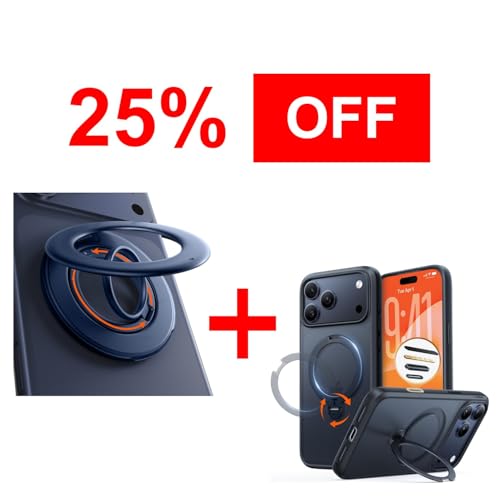 TORRAS Magnetic Stand Case & Magnetic Phone Grip Ring Holder Kickstand - image 1