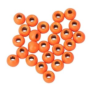 Tungsten ronde kralen, vliegbindkralen 6 verschillende maten 25 stuks voor vissen voor visliefhebbers