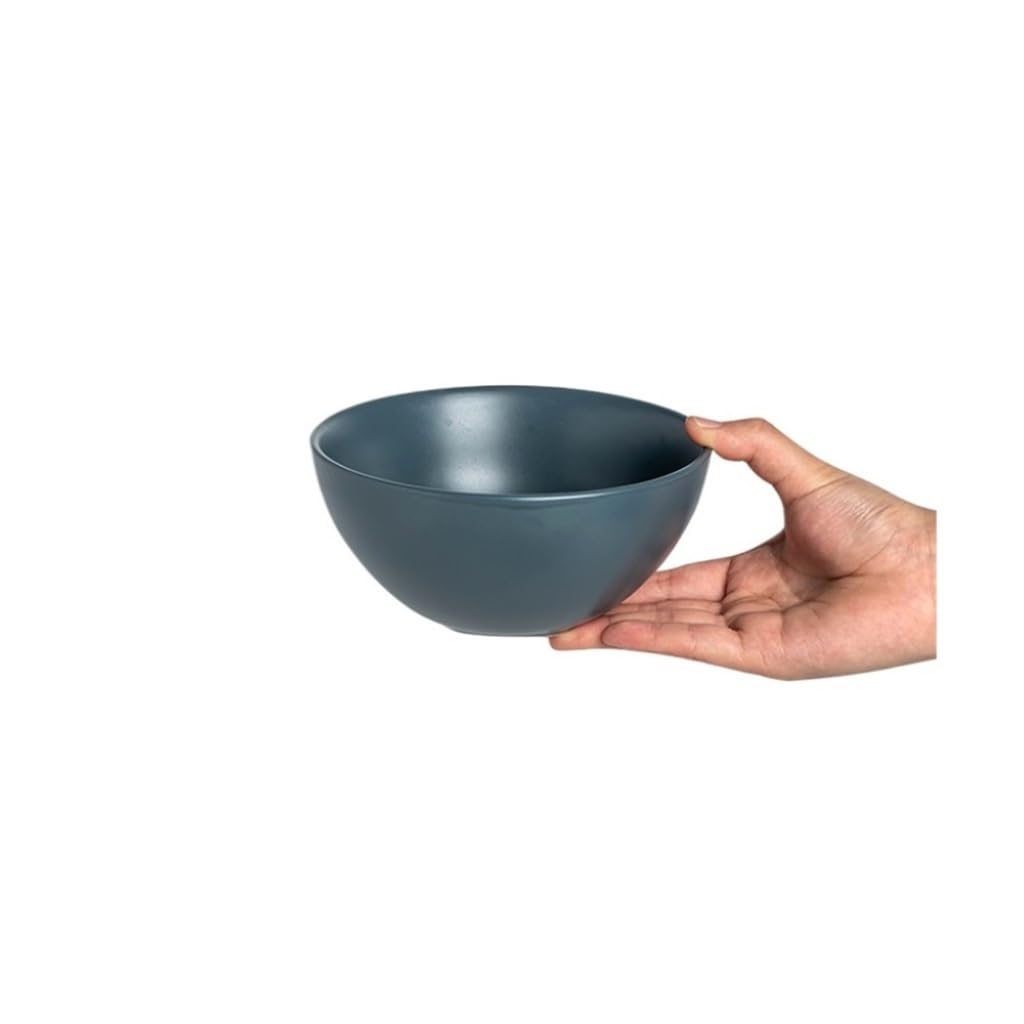 WOTZOV Soup Bowl Matte Noodle Bowl Household Rice Bowl Fruit Salad Bowl Ceramic Bowl Breakfast Bowl Ceramic Soup Bowl，1
