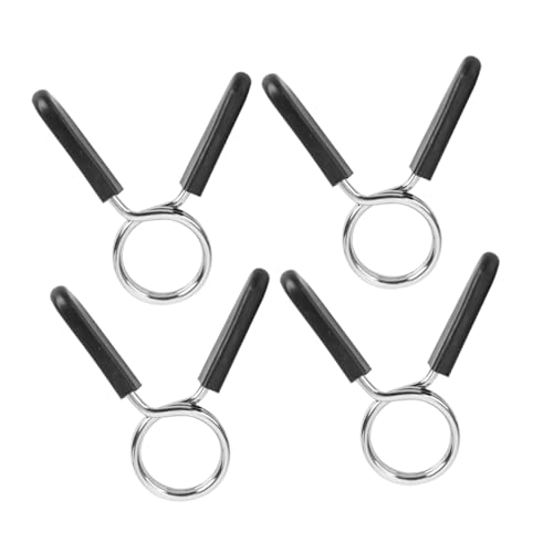 BESPORTBLE 5Pcs Portable Barbell Clamps Durable Weightlifting Collars for Secure Weight Plates for Gym Training Overhead Press and Bench Press