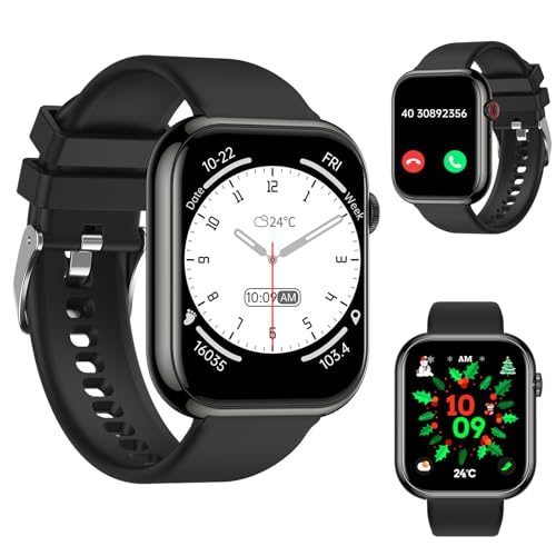 Smartwatch für Herren/Damen mit Telefonfunktion - 1,85' Bildschirm...