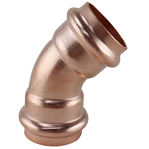 1 in. Copper 45-Degree Press x Press Pressure Elbow