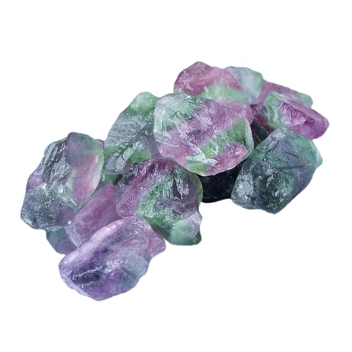 Mobestech Espécimen de Mineral de fluorita Piedra en Bruto Naturaleza Adorno de fluorita Piedras Naturales en Bruto fluorita Multicolor Piedra perfumada de aromaterapia Piedra de fluorita