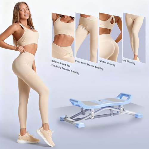 Image of 6-in-1 Wobble & Slide Machine, 330 lbs Capacity Fitness Stepper for Full Body Workout, Low Impact Aerobic Equipment with Resistance Bands & LCD Monitor, Fat Burning & Shaping for Home Gym