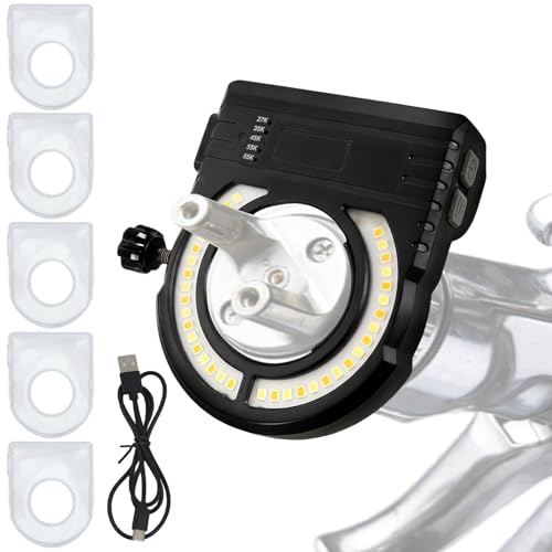 Rechargeable Paint Spray Gun Light CRI 95+ 5 Color Temperatures 2700K-6500K & 600LM Universal Clip-On LED Work Light for Auto Body Painting Even Coating Reduced Rework Detachable Handheld Light